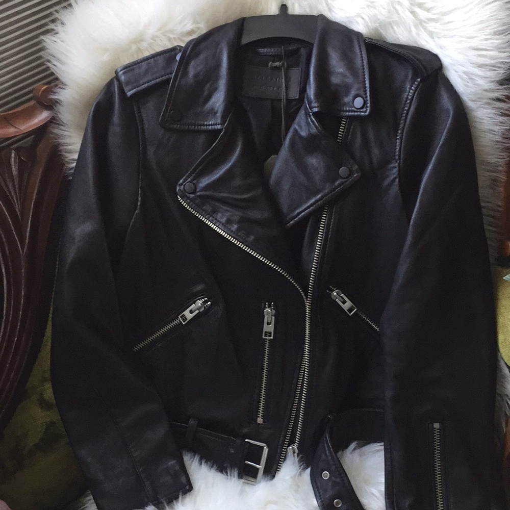 All saint Balfern leather jacket